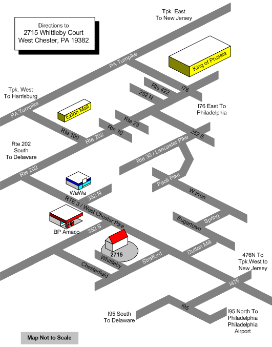 Map to 2715 Whittleby Court